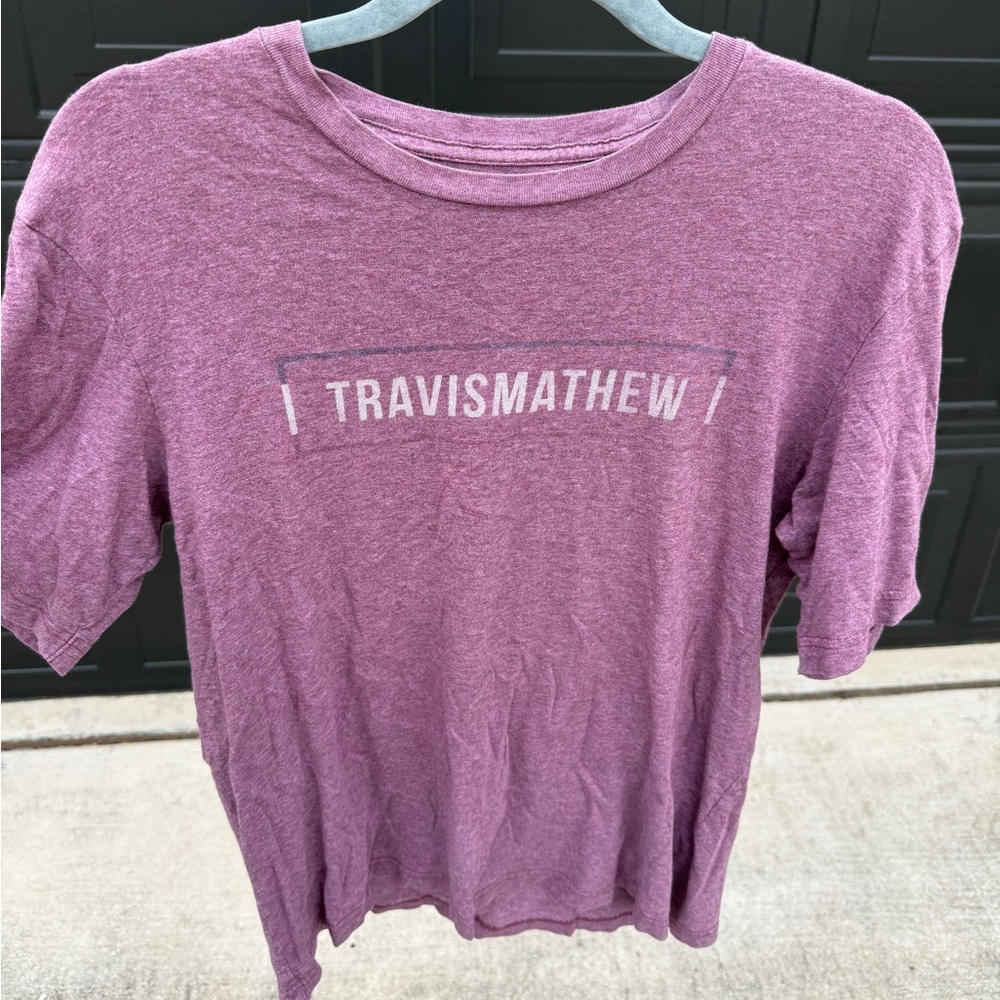 TravisMathew Heathered Purple Graphic T-Shirt Men’s Medium